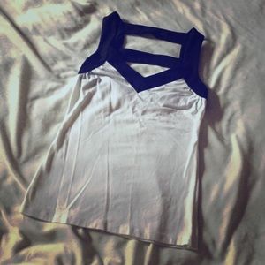 Express Dressy Cross Strap Tank